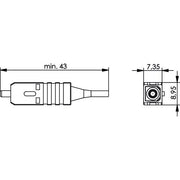 Telegärtner - LWL-Steckverbinder T-SC Stecker SM 100007185 Faser D:0,9mm