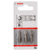 Bosch - Bit-Set Schrauberbit-Set, Extra 2607001753 Hard 3-tlg. PZ1 PZ2
