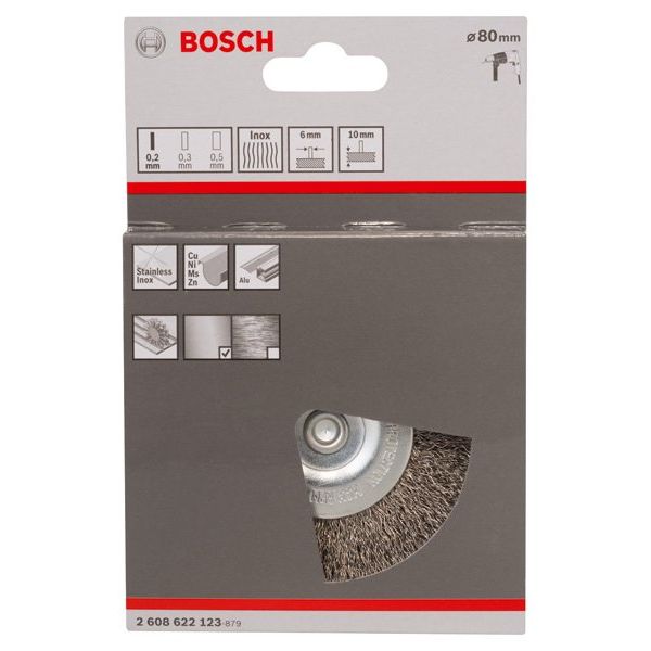 Bosch - Rotierende Drahtbürste PRO Stainless Steel clean 2608622123 Scheibenbürste