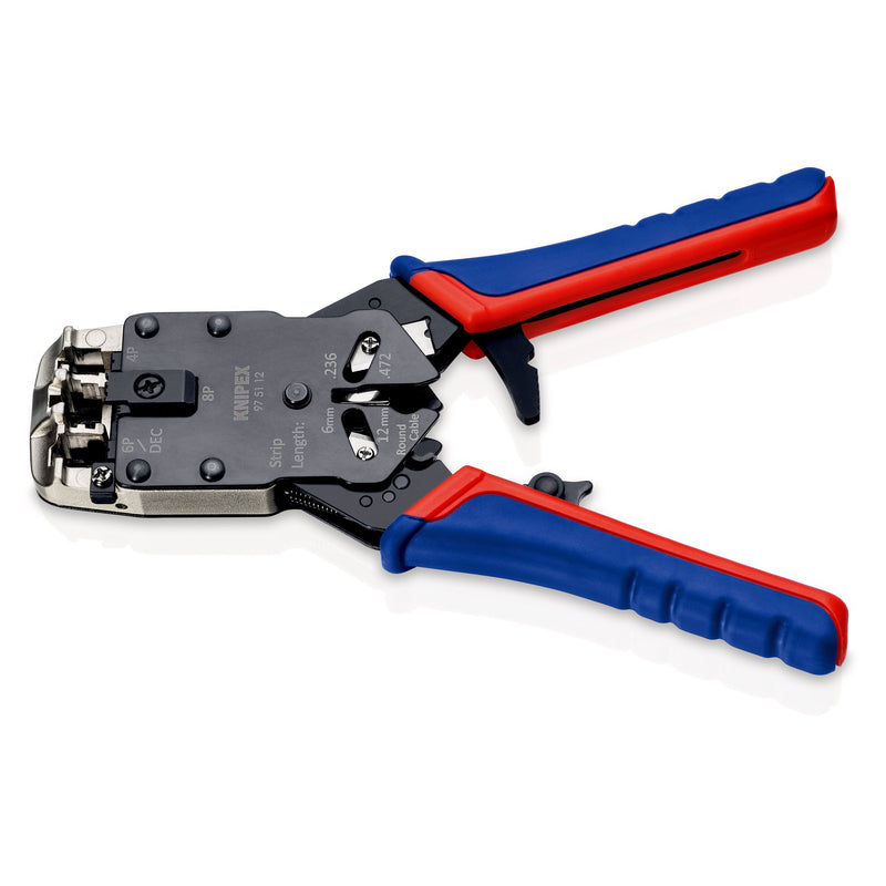 Knipex - Spezialwerkzeug für Kommunikationstechnik Crimpzange 97 51 12 SB 200mm