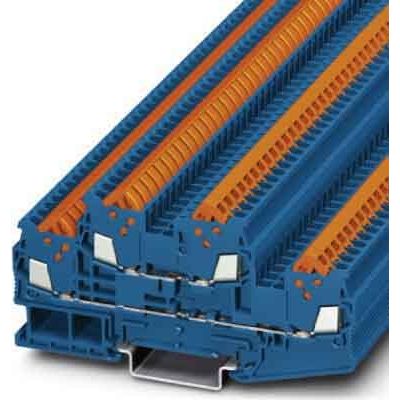 Phoenix Contact - Durchgangs-Reihenklemme Doppelstockklemme, blau QTTCB 1,5 BU H=5,2mm 0,25-1,5qmm − 50 Stück