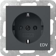 Gira - Steckdose Aufdruck EDV 445828 Anthrazit