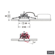LTS Licht&Leuchten - Downlight/Strahler/Flutlicht LED-Einbaustrahler FLIR 100.1040.15 si 4000K 15Gr