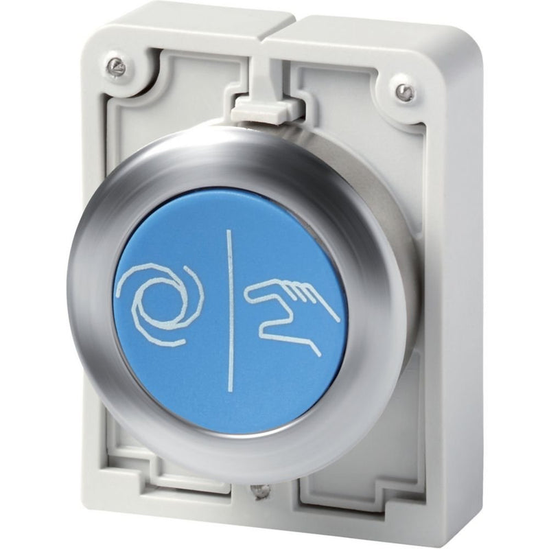 Eaton - Frontelement für Drucktaster Drucktaste RMQ-Titan M30I-FD-B-X217 flach tastend blau