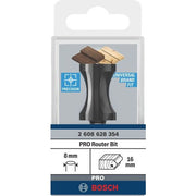 Bosch - Fräser PRO Halbstabfräser, 2608628354 R 16, Schaft 8 mm