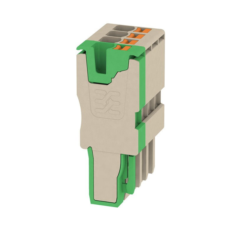 Weidmüller - Zubehör/Ersatzteile für Klemmen Stecker APG 2,5/4-3BG-GN 2,5qmm, 24A, Pole:4 − 25 Stück