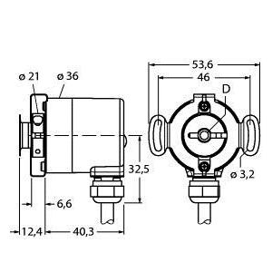 Turck - Drehgeber Absoluter Drehgeber RS-07H6E-7A12B-C 1M Singleturn