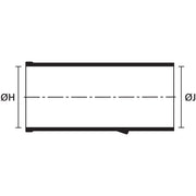 HellermannTyton - Aufteilkappe Warmschrumpfformteil 199-6-G PO-X BK Stecker gerade, sw