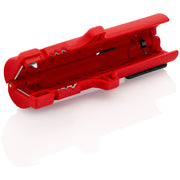 Knipex - Abisolier-/Abmantelwerkzeug Abmantelungswerkzeug 16 64 125 SB für Flach-/Rundkabel