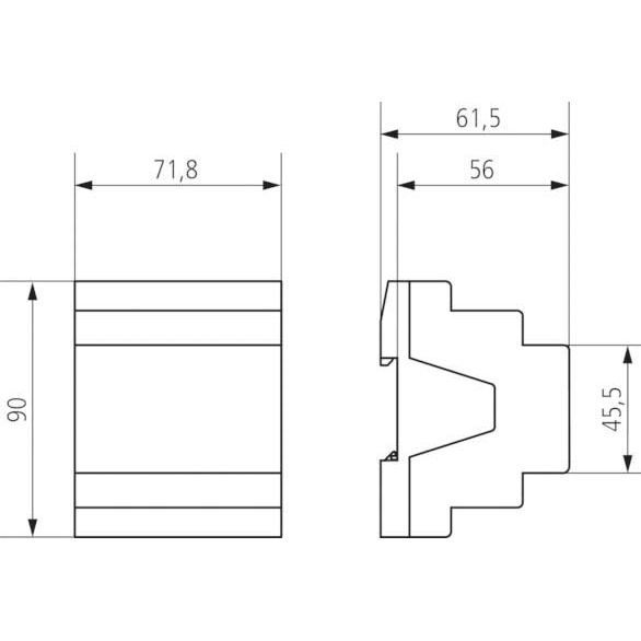Theben - Bussystem-Schaltaktor Schalt-/Jalousieaktor RM 8 T KNX 8-/4-fach, o.Erweit. − 1 Stück