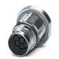Phoenix Contact - Rundsteckverbinder, feldkonfektionierbar (Industriesteckverbinder) Gerätesteckverbinder ST-7ES1N8AH100S Hinterwand