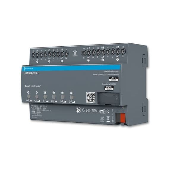 Busch-Jaeger - Bussystem-Dimmaktor Dimmaktor 6-fach DA/M.6.210.2.11 REG