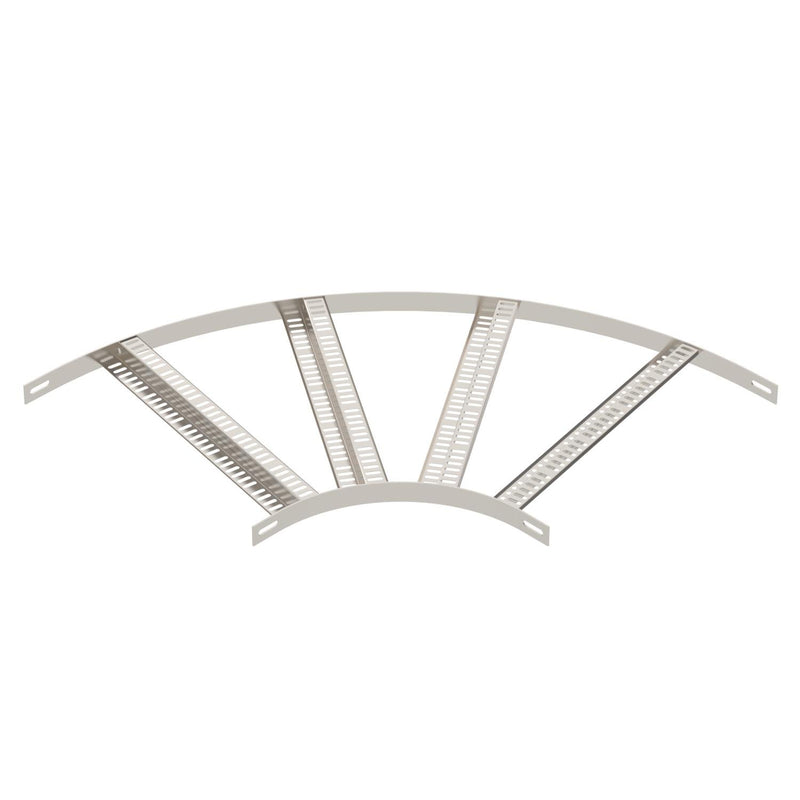 OBO Bettermann - Bogen für Kabelleiter Bogen 90° SLZB L 90 500 A4 mit Z-Sprosse
