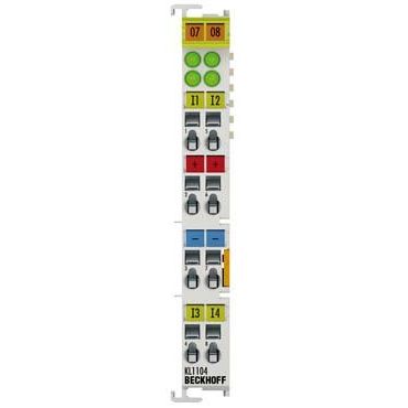 Beckhoff - Feldbus, Dez. Peripherie - Digitales Ein-/Ausgangs-Modul Digitale Eingangsklemme KL 1104 4-Kanal
