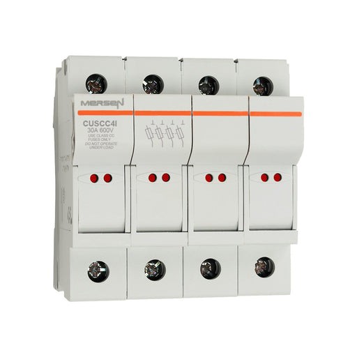 Mersen - Halter für zylindrische Sicherung Sicherungshalter Midget CUSCC4I AC600V 32A 4-p
