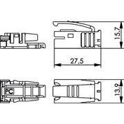 Telegärtner - Knickschutz STX Knickschutztülle 100022903 ge − 10 Stück