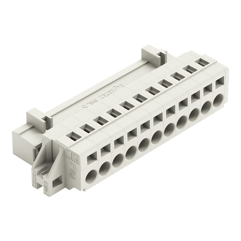 WAGO - Kabelsteckverbinder für Leiterplattensteckverbinder 1-Leiter-Stiftleiste 721-611/019-000 CAGECLAMP,2,5mm²,lgr − 25 Stück