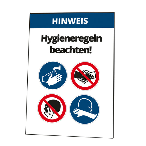 Cimco Werkzeuge - Warn-/Hinweisschild Warntafel 182812 Hygieneregeln