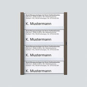 Siedle&Söhne - Zubehör/Ersatzteile für Türkommunikation Namensschild Bernst-Glim 200029962-00 f. TM612-4/BTM650-06