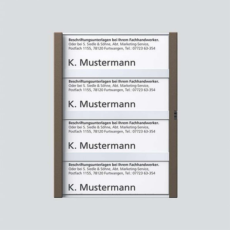 Siedle&Söhne - Zubehör/Ersatzteile für Türkommunikation Namensschild Bernst-Glim 200029962-00 f. TM612-4/BTM650-06