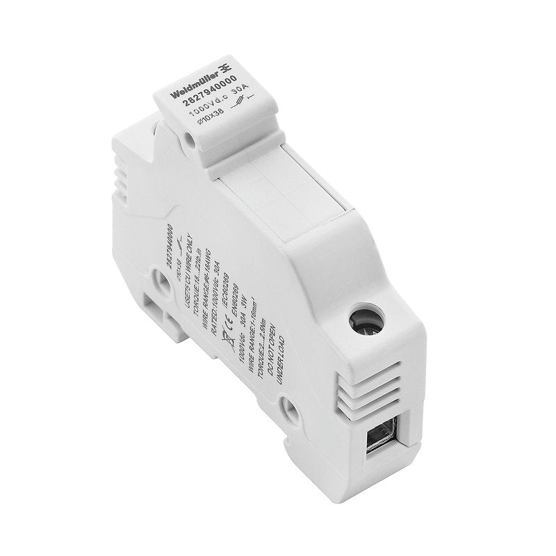 Weidmüller - Sicherungs-Reihenklemme Klemme FUSEHOLDE#2827940000 1000 V, 10x38 − 10 Stück