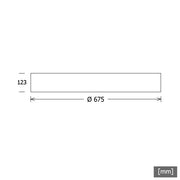 LTS Licht&Leuchten - Decken-/Wandleuchte LED-Anbauleuchte PLL22675402/DALI ws 4000K 5481lm