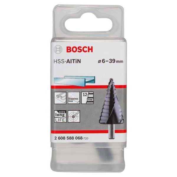 Bosch - Stufenbohrer HSS-AlTiN, 6 2608588068 - 39 mm 10 mm 93,5