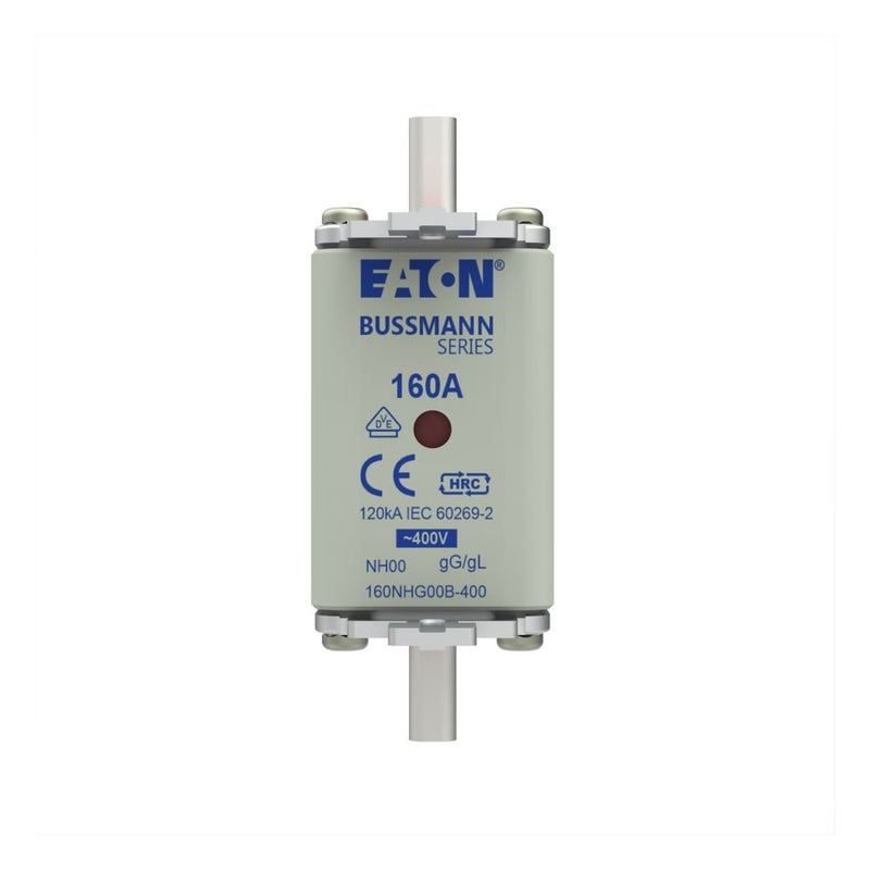 Eaton - Messersicherung Sicherungseinsatz Nieders. 160NHG00B-400 160A AC 400V 120kA − 3 Stück