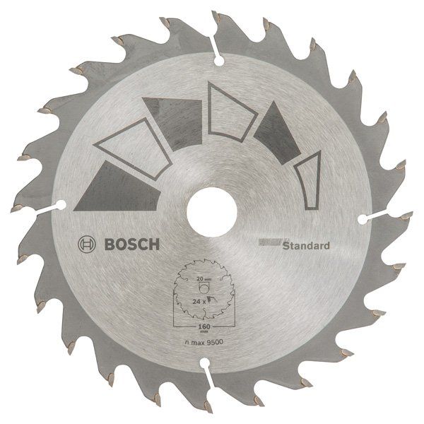 Bosch - Kreissägeblatt STANDARD D= 2609256810 160 mm Bohrung= 20