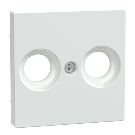 Merten - Einsatz/Abdeckung für Kommunikationstechnik Zentralplatte aws/gl MEG4122-0325 für Antennendose