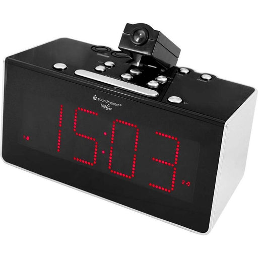 Soundmaster - Radio Funkuhrenradio FUR6005 sw Projektion