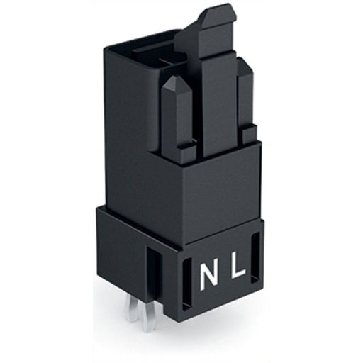 WAGO - Leiterplattensteckverbinder Stecker für Leiterplatten 890-812 2-polig,schwarz − 100 Stück
