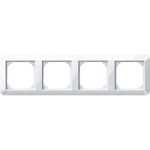 Merten - Abdeckrahmen Rahmen 4f.pws/gl 389419 waage/senkrecht