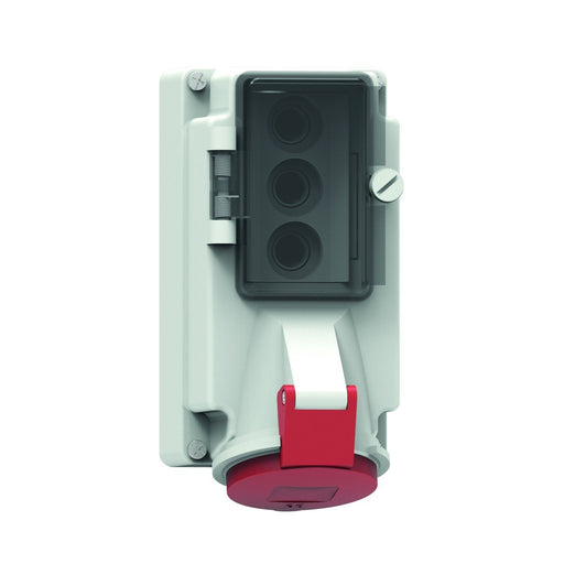 Bals Elektrotech - CEE-Steckdose abschaltbar, abgesichert (IEC 60309) Wandsteckdose GT abgesich. 158 16A 4p 400V 6h IP44