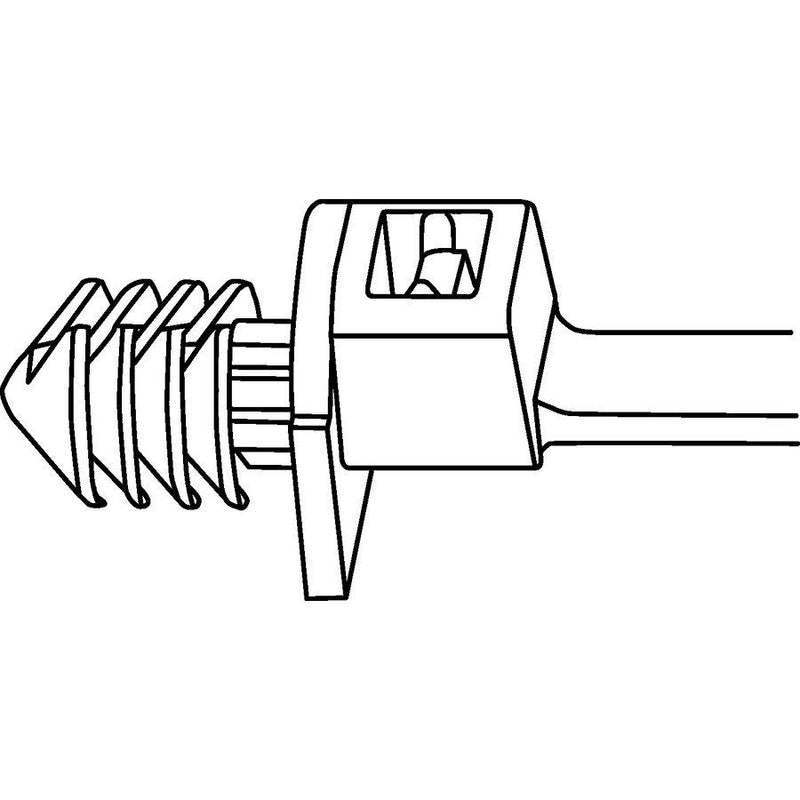 HellermannTyton - Kabelbinder Befestigungsbinder T50RTM25E-PA66HS-BK 1-teili − 1000 Stück