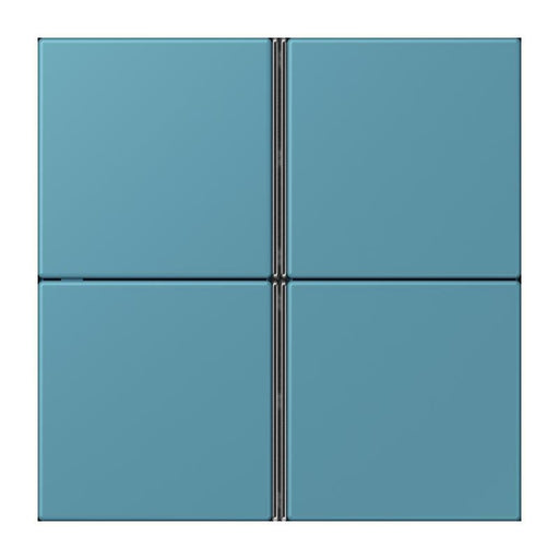 Jung - Abdeckung/Bedienelement für Installationsschalterprogramme Tastensatz 4fach LC 404 TSA 212 ceruleen vif