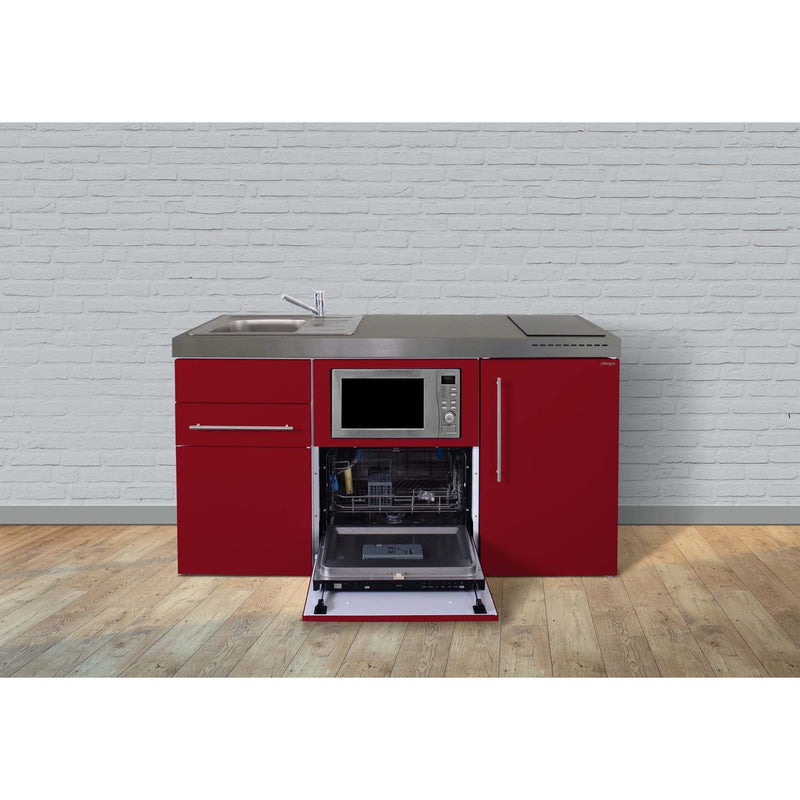 Stengel - Mini-Küche Miniküche Premiumline MPGSMBR160GSMWIKFreB Bordeauxrot
