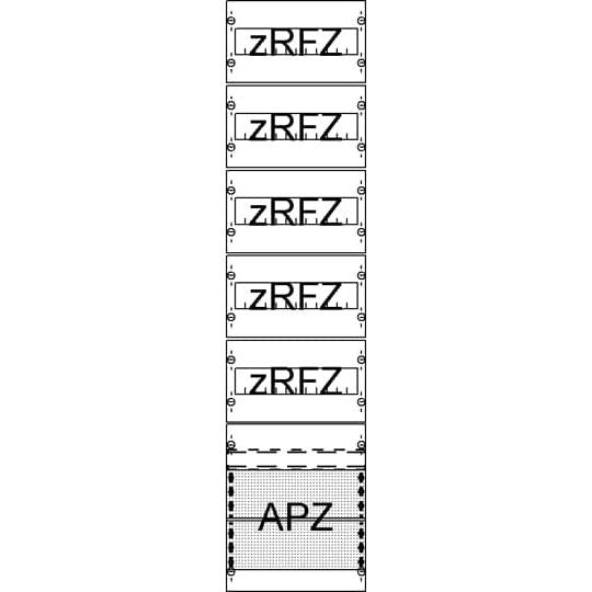 Striebel&John - Verteilerfeld für Installationsverteiler Verteilerfeld FV17A2R5 mit APZ, zRfZ5 7RE