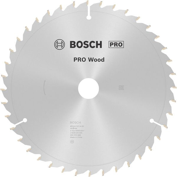 Bosch - Kreissägeblatt PRO Wood Kreissägeblatt, 2608640435 254 x 2 x 30 mm, Z40