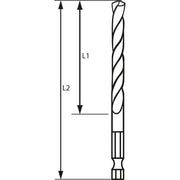 Bosch - Bohrer HSS Spiralbohrer mit 2608577064 Sechskantschaft 11,0