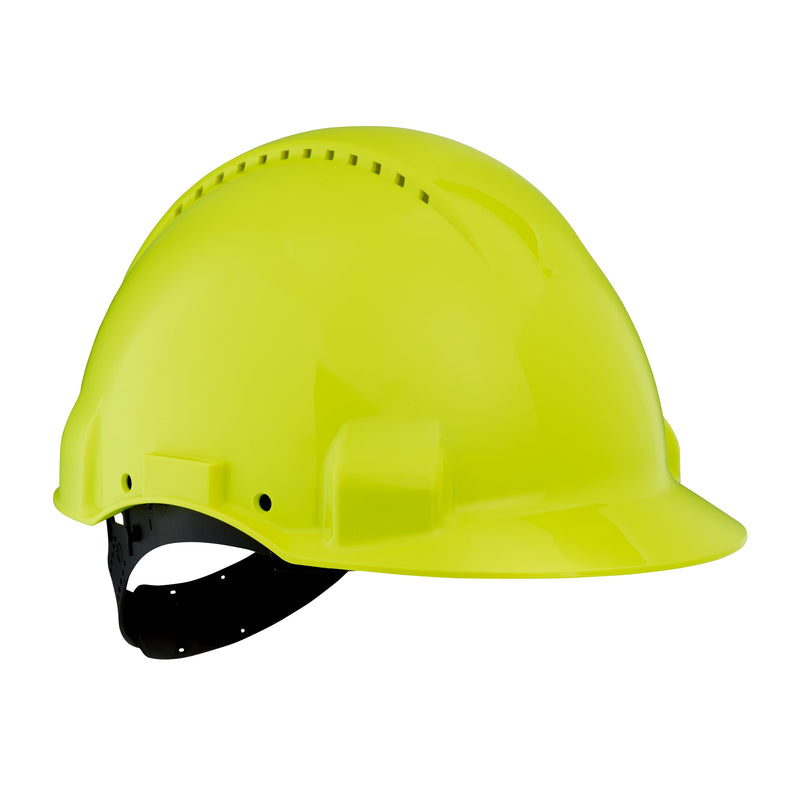 3M - Schutzhelm G3000 UV G30CUV neongrün, belüftet − 20 Stück