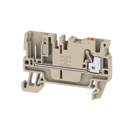 Weidmüller - Durchgangs-Reihenklemme APGTB 2,5 FT 2C/1 2,5qmm, 24A,dklbeige − 100 Stück