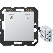 Jung - Abdeckung/Bedienelement für Installationsschalterprogramme Hotelabdeckung A CU KO5 M 24 AL mit LED-Einheit 24 V
