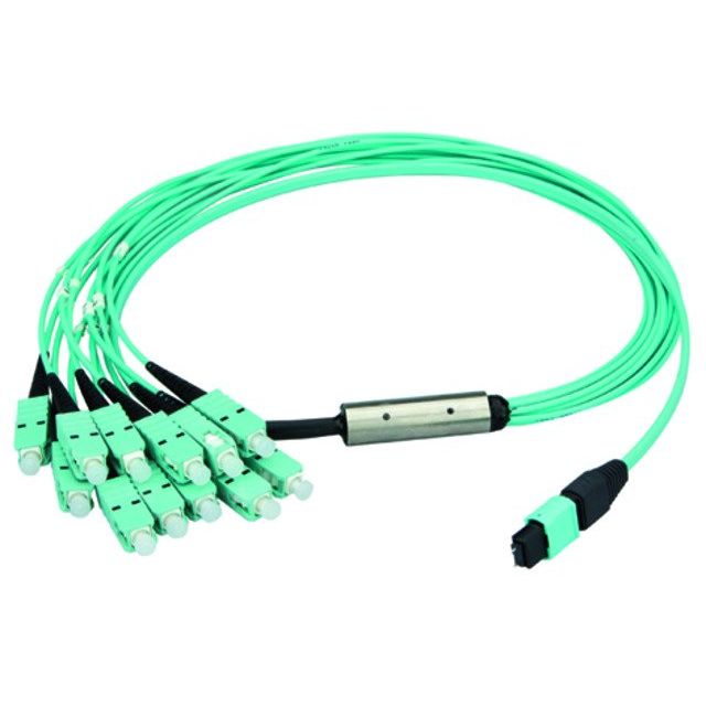 Telegärtner - Patchkabel LWL MPO/MTP Aufteilkbl türk 2m 100010962 MPO PC OM3 SC MM