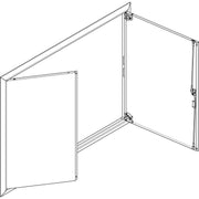 ABN - Tür/Bedientableau (Schaltschrank) Blendrahmen mit Volltüre GBRU45T f.Flachvert.,4x5reih
