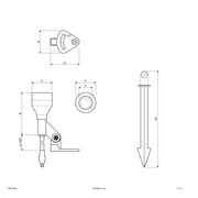 EVN Lichttechnik - Downlight/Strahler/Flutlicht P-LED Spot eds P68123502 IP68 12V 3,5W 3000K