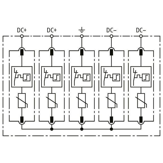DEHN - Photovoltaik-DC-Stringbox Generatoranschlusskasten DCU 2 YPV 1100 2M 1S für PV-Anlagen