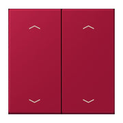 Jung - Abdeckung/Bedienelement für Installationsschalterprogramme Wippe mit Pfeilsymbolen LC 102 P 229 rouge carmin
