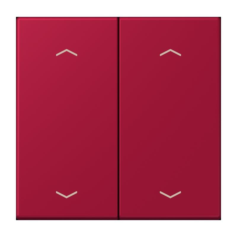 Jung - Abdeckung/Bedienelement für Installationsschalterprogramme Wippe mit Pfeilsymbolen LC 102 P 229 rouge carmin