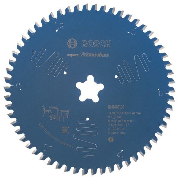 Bosch - Kreissägeblatt Expert for 2608644117 Aluminium T 190 x